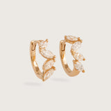 MARQUISE DIAMOND HUGGIES - YELLOW GOLD
