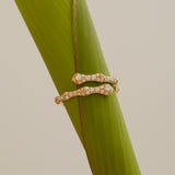 THE BAMBOO PAVE WRAP RING