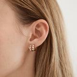 PEAR DIAMOND HUGGIES - YELLOW GOLD