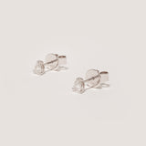 THE PEAR DIAMOND STUDS - WHITE GOLD