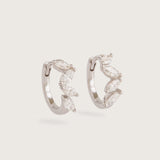 MARQUISE DIAMOND HUGGIES - WHITE GOLD