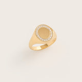 THE DIAMOND HALO SIGNET RING