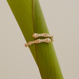 THE BAMBOO PAVE WRAP RING