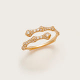 THE BAMBOO PAVE WRAP RING