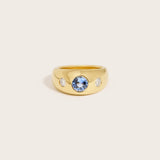 THE GYPSY RING - SAPPHIRE AND DIAMOND