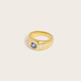 THE GYPSY RING - SAPPHIRE AND DIAMOND