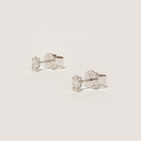 THE MARQUISE DIAMOND STUDS - WHITE GOLD